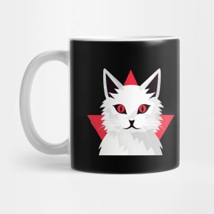 White Cat with Shades, Love Cats Mug